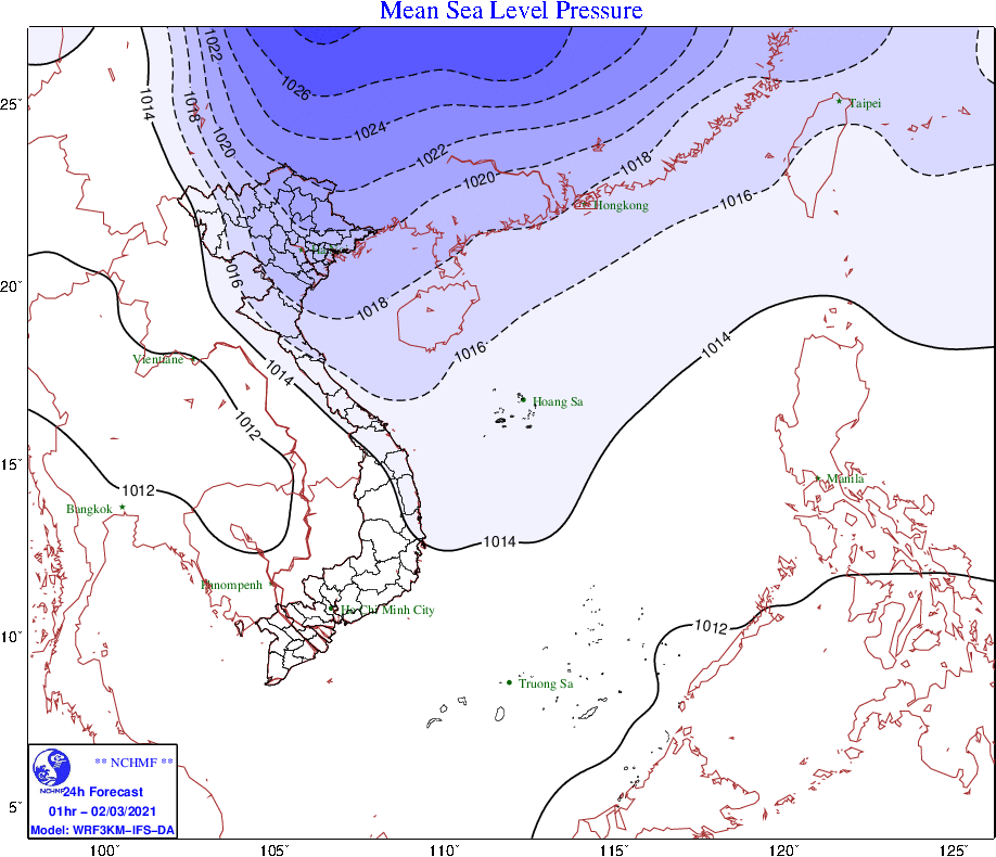 Dự báo thời tiết 3 ngày tới (1-3/3): Bắc Bộ, Bắc Trung Bộ mưa rào và dông; Đông Bắc Bộ, Thanh Hóa chuyển rét