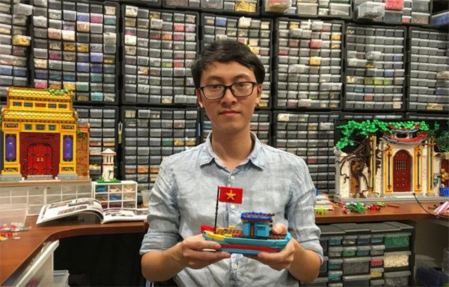 Chàng trai người Việt xếp lego tái hiện cảnh làng quê, đình chùa Việt Nam lên báo Anh