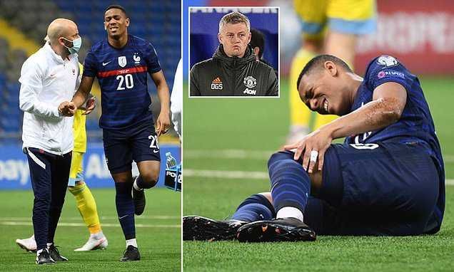 Man Utd: Ronaldo có thể trở về đội, Martial dính chấn thương đầu gối