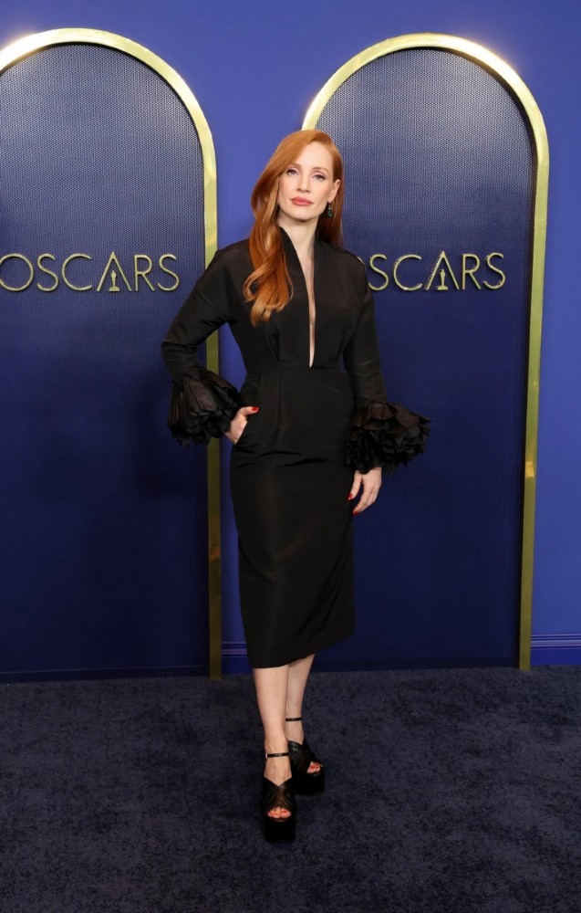 Jessica Chastain - minh tinh cạnh tranh tượng vàng Nữ diễn viên chính xuất sắc nhờ phim Dàn sao nổi tiếng thế giới nô nức dự tiệc đề cử Oscar 2022