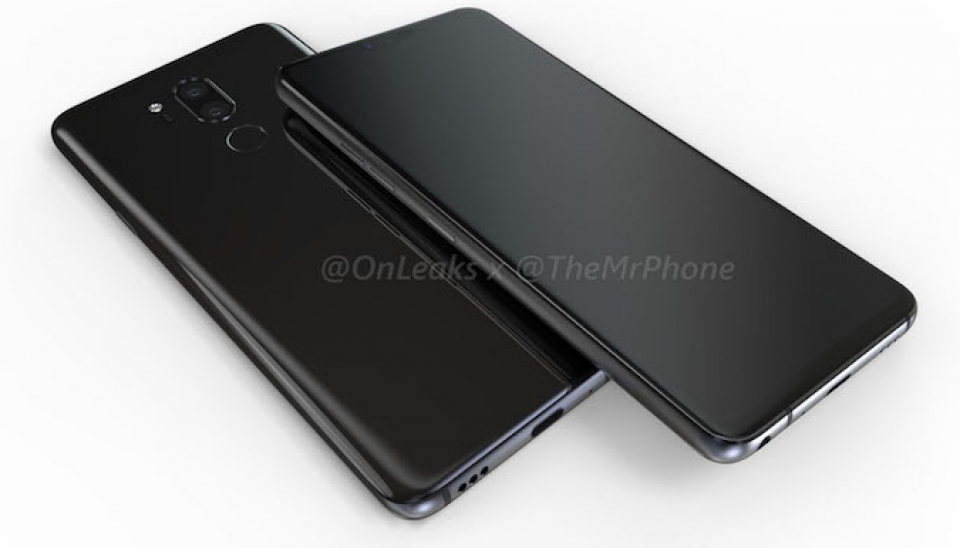 lo dien hinh anh lg g7 co bo vien va tai tho nhu iphone x