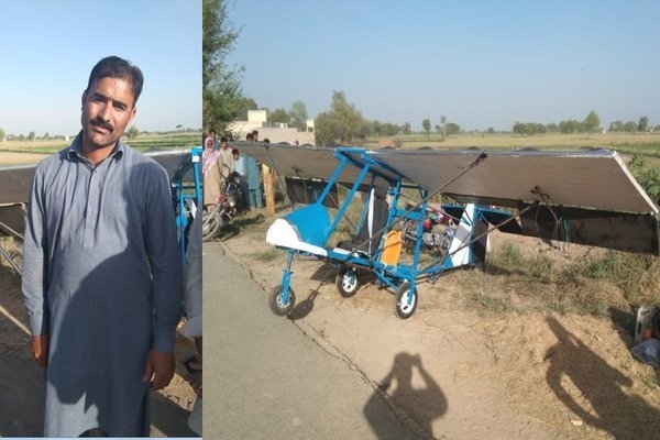 pakistan nguoi ban bong ngo tu che tao may bay mini