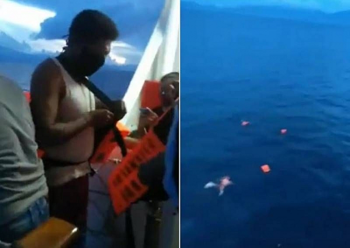 nhay tu pha xuong bien tu boi vao bo vi co ca nghi nhiem covid 19