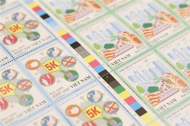 Phát hành bộ tem Chung sống an toàn với đại dịch COVID-19 Phát hành bộ tem Chung sống an toàn với đại dịch COVID-19