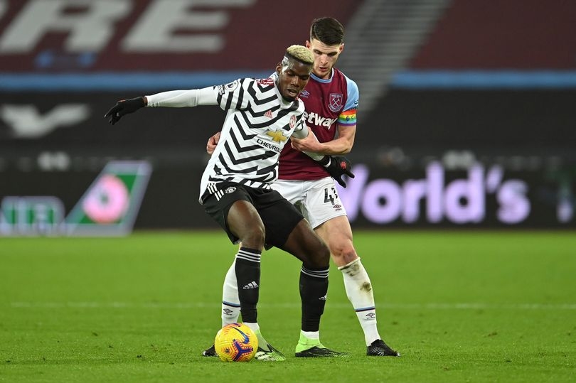 Man Utd được khuyên hãy mang Declan Rice về sẽ phát huy cao nhất khả năng của Paul Pogba. (Nguồn: Getty Images)