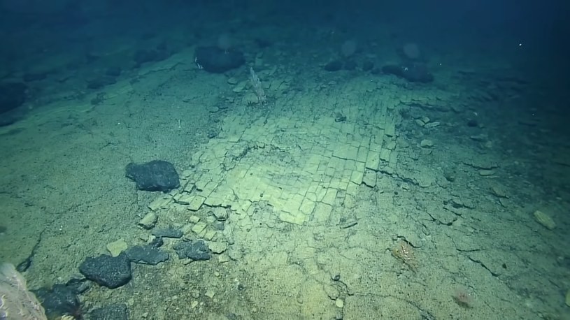 Bí ẩn 'con đường lát gạch đá' hình chữ nhật dưới đáy đại dương