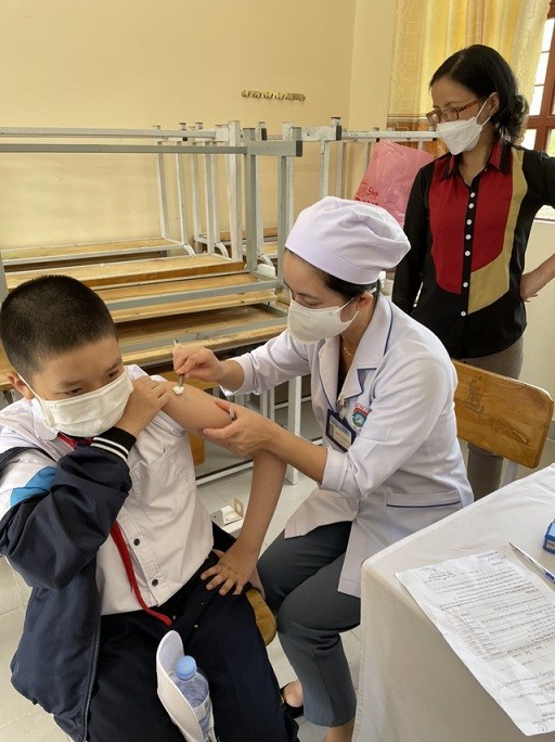 Việc tiêm vaccine phòng Covid-19 cho trẻ em ở Lâm Đồng diễn ra an toàn. (Nguồn: CDC Lâm Đồng)