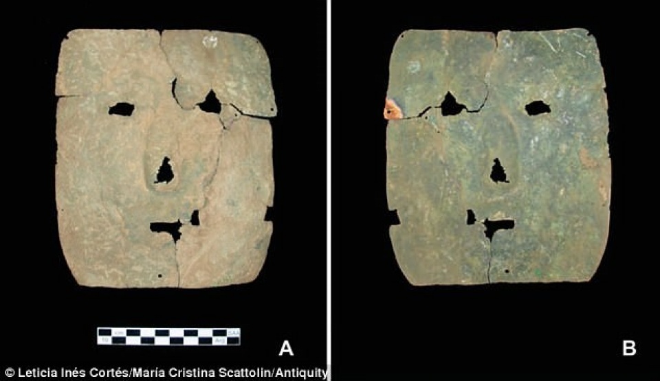 phat hien chan dong tu chiec mat na co 3000 nam tuoi