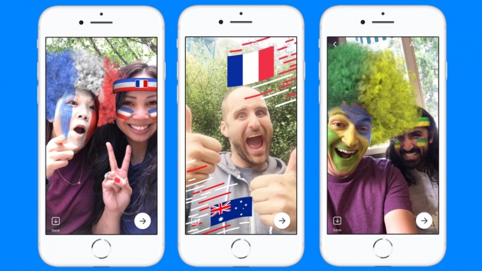 facebook them chu de va hieu ung world cup 2018 cho messenger