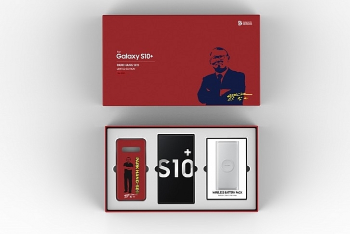 Samsung ra mắt Galaxy S10+ phiên bản giới hạn có hình ảnh HLV Park Hang-seo samsung ra mat galaxy s10 co hinh anh hlv park hang seo