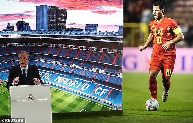 eden hazard rang ro ra mat 50000 co dong vien real madrid