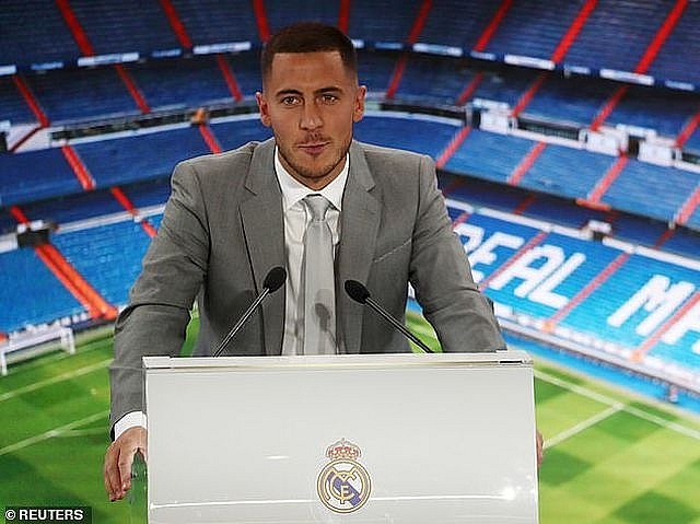 eden hazard rang ro ra mat 50000 co dong vien real madrid
