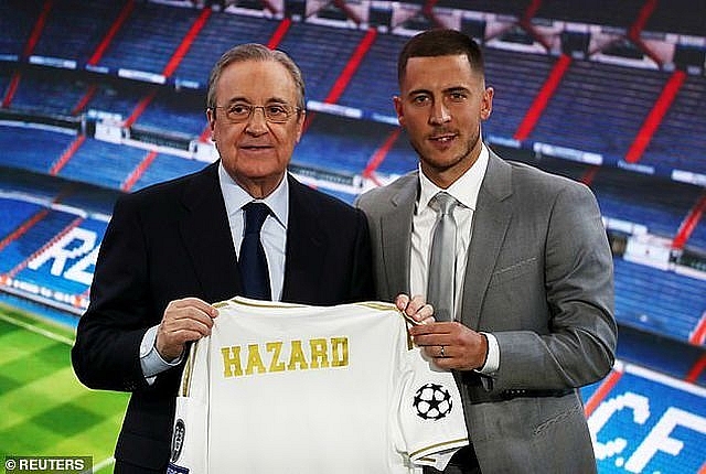 eden hazard rang ro ra mat 50000 co dong vien real madrid
