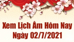Lịch âm 2/7 - Xem âm lịch hôm nay thứ 6 ngày 2/7/2021 chính xác nhất - Lịch vạn niên 2/7/2021