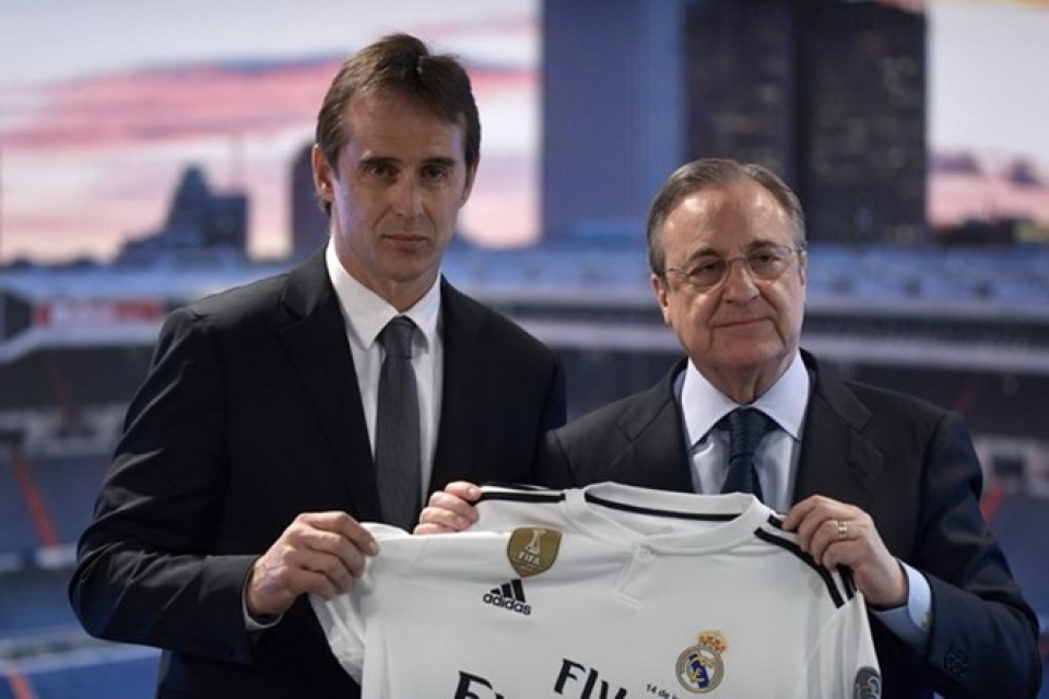 hlv julen lopetegui roi le trong ngay ra mat real madrid