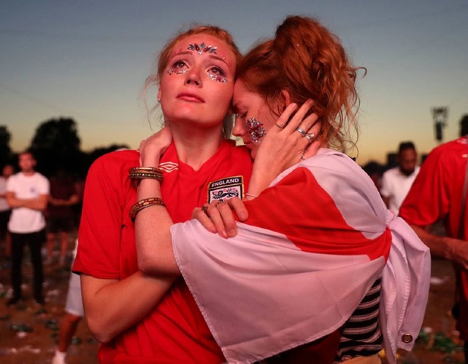 khoanh khac buon vui cua cdv anh o ban ket world cup 2018