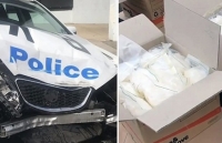 Tài xế 'số nhọ' chở 270kg ma túy đâm vào xe cảnh sát