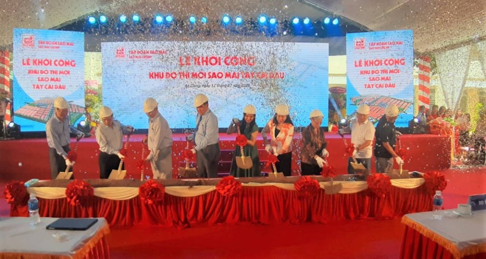 asm khoi cong du an sao mai tay cai dau