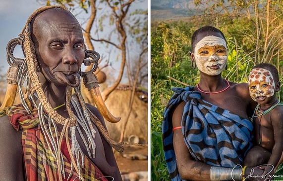 Những bức ảnh 'từ trái tim' về các bộ tộc vùng sâu ở châu Phi