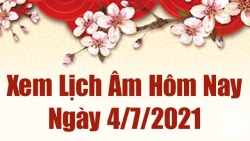 Lịch âm 4/7 - Xem âm lịch hôm nay Chủ nhật ngày 4/7/2021 chính xác nhất - Lịch vạn niên 4/7/2021