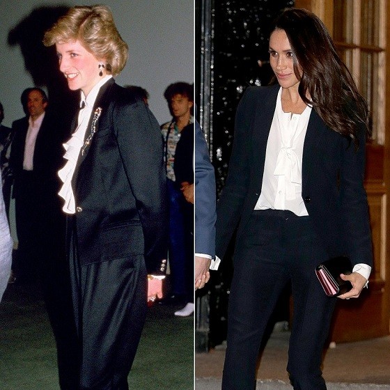 Những lần Meghan Markle mặc tương tự Công nương Diana