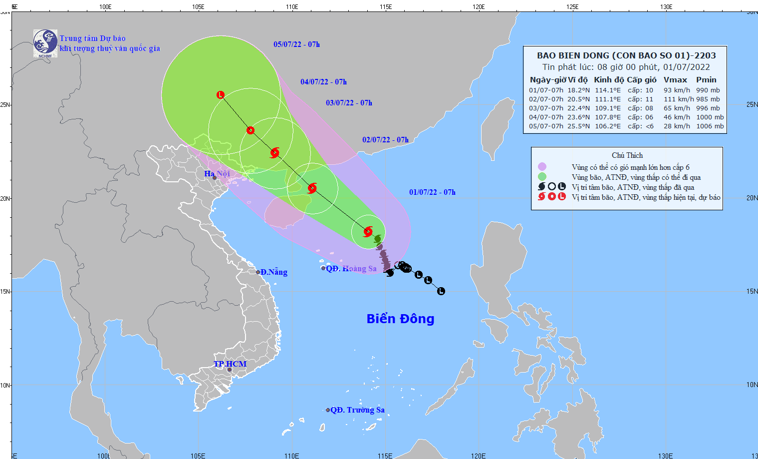 Dự báo thời tiết: Bão số 1 gây sóng lớn và triều cường vùng ven biển từ Quảng Ninh tới Ninh Bình
