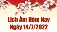 Lịch âm 14/7, xem âm lịch hôm nay Thứ 5 ngày 14/7/2022 ngày tốt hay xấu? Lịch vạn niên 14/7/2022