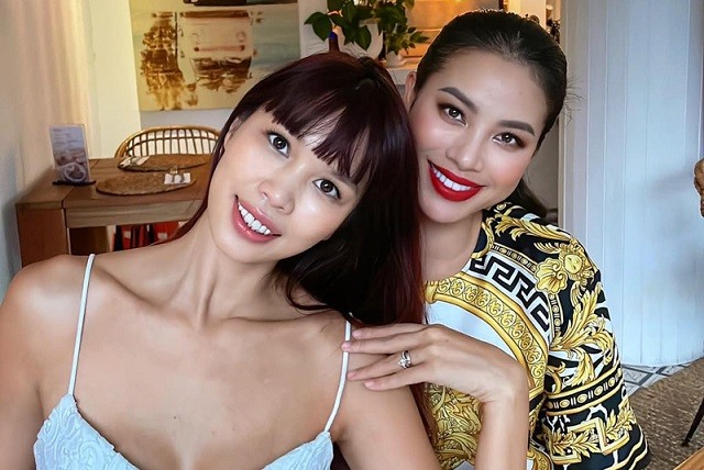 Hoa hậu Phạm Hương chụp ảnh cưới ở trong nước