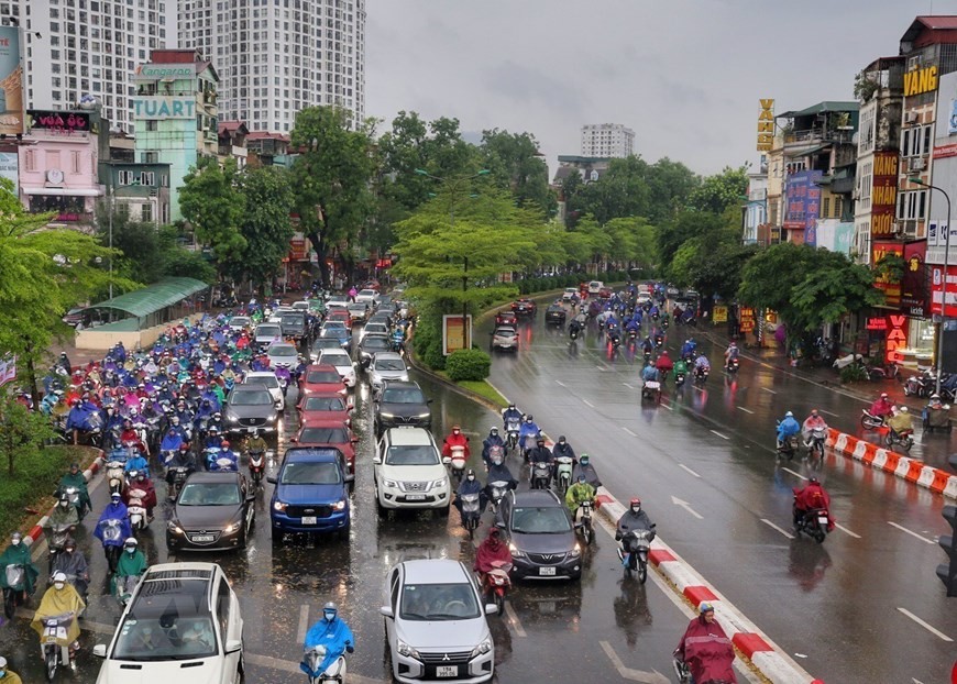 Dự báo thời tiết Hà Nội từ chiều tối 12/7 đến ngày 13/7, có lúc có mưa rào và dông, cục bộ có mưa to. (Nguồn: TTXVN) Dự báo thời tiết Hà Nội từ chiều tối 12/7 đến ngày 13/7, có lúc có mưa rào và dông, cục bộ có mưa to. (Nguồn: TTXVN)