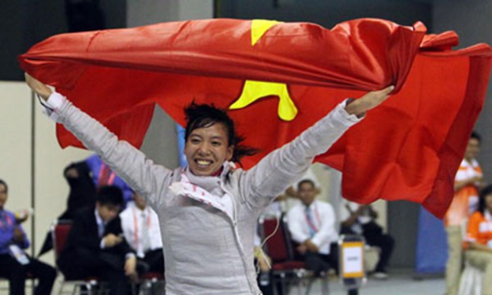 sea games 29 viet nam co huy chuong vang thu 10