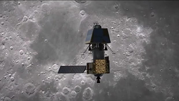 tau chandrayaan 2 cua an do di vao quy dao mat trang