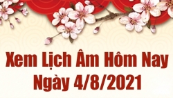 Lịch âm 4/8 - Xem âm lịch hôm nay thứ 4 ngày 4/8/2021 chính xác nhất - Lịch vạn niên 4/8/2021