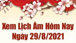 Lịch âm 29/8 - Xem âm lịch hôm nay Chủ nhật ngày 29/8/2021 chính xác nhất - Lịch vạn niên 29/8/2021