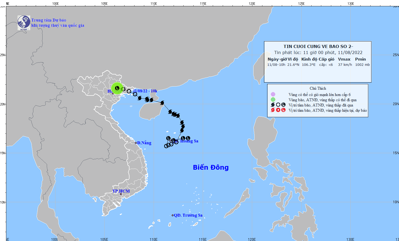 Tin cuối cùng về bão số 2: Hà Nội mưa to; mưa lớn ở Bắc Bộ, Thanh Hóa và Nghệ An diễn biến phức tạp