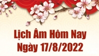 Lịch âm 17/8, âm lịch hôm nay Thứ Tư ngày 17/8/2022 tốt hay xấu? Lịch vạn niên 17/8/2022