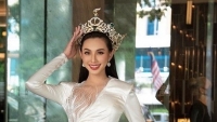 Hoa hậu Thùy Tiên diện loạt đầm dạ hội trong chuyến công tác Malaysia