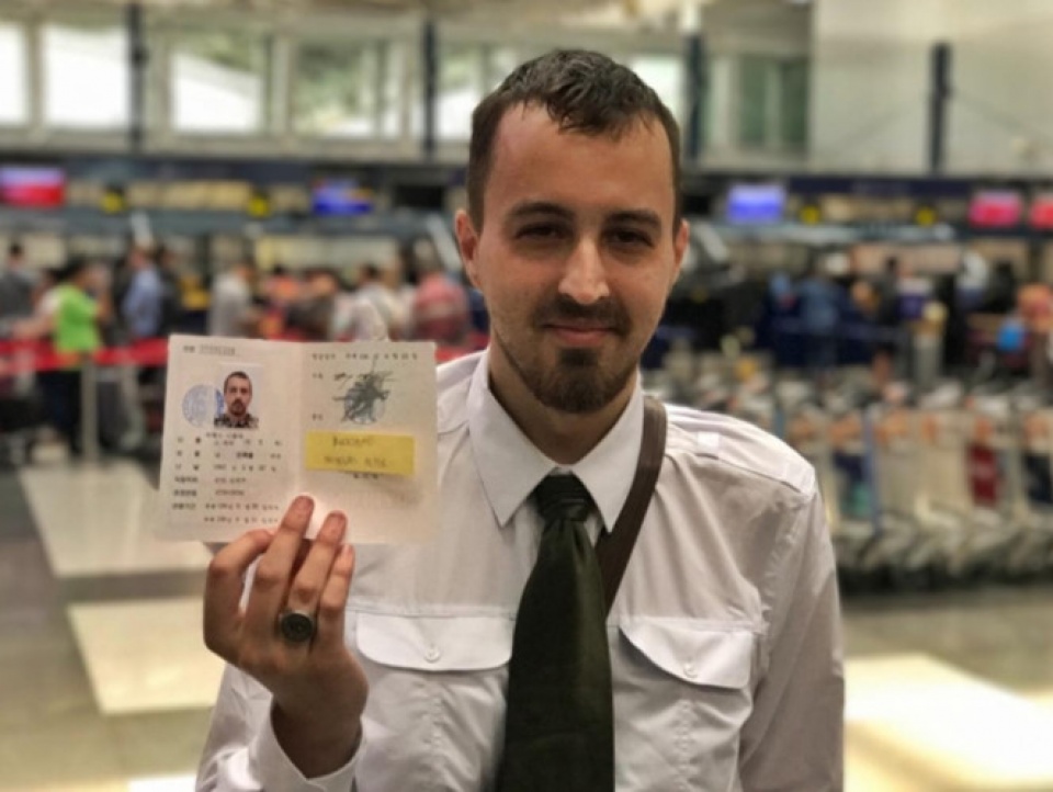 hinh anh nhung du khach my cuoi cung den tham trieu tien