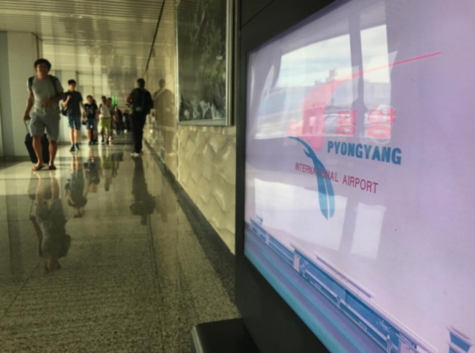 hinh anh nhung du khach my cuoi cung den tham trieu tien