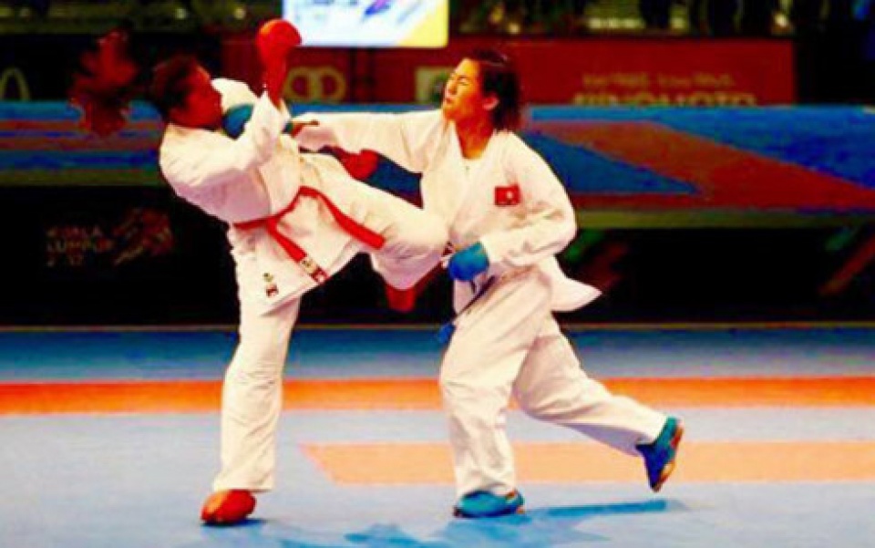 Nữ võ sĩ Việt Nam giành HCV lịch sử ở giải karatedo thế giới nu vo si viet nam gianh hcv lich su o giai karatedo the gioi