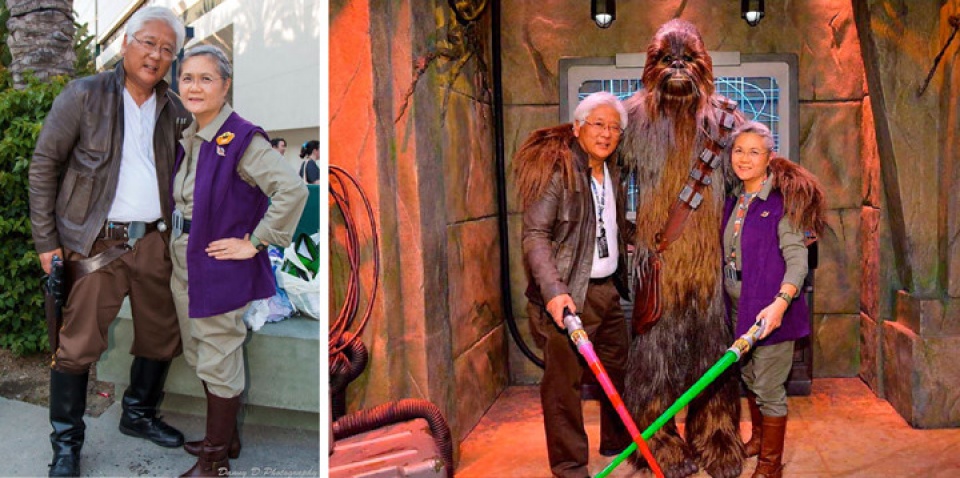 my cap vo chong gia o dam me cosplay sieu nhi nhanh