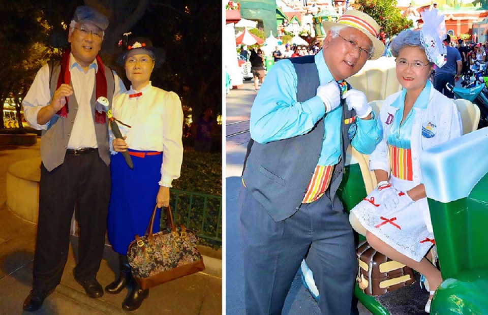 my cap vo chong gia o dam me cosplay sieu nhi nhanh