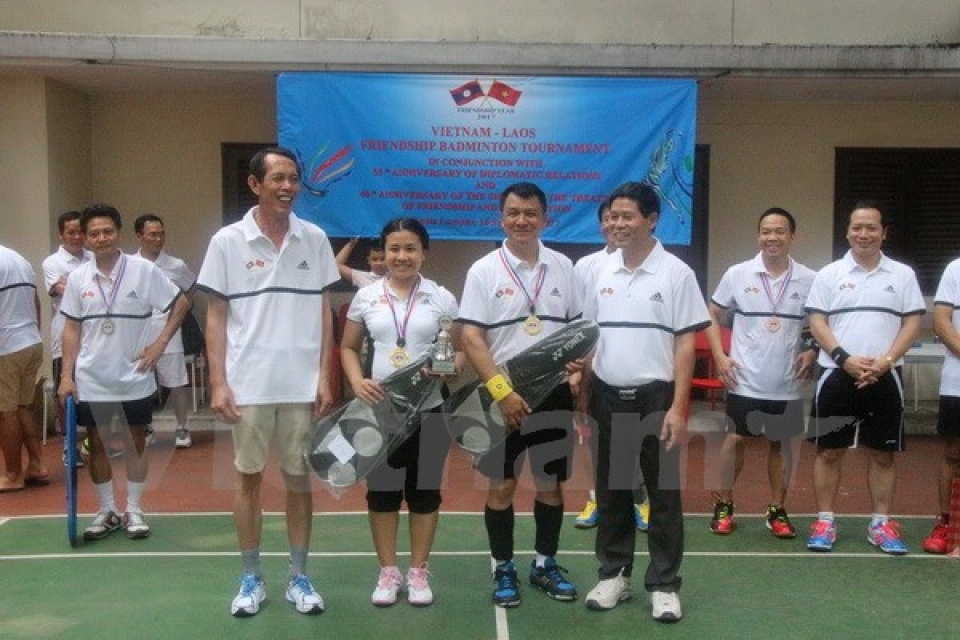 viet lao giao luu the thao huu nghi