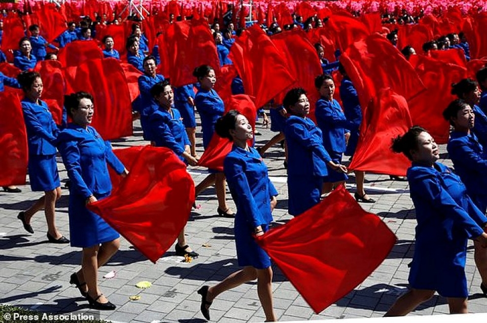 trieu tien nhung bong hong xinh dep trong le dieu binh mung quoc khanh