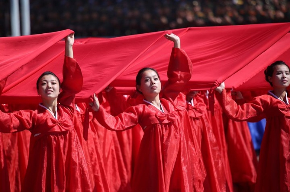 trieu tien nhung bong hong xinh dep trong le dieu binh mung quoc khanh