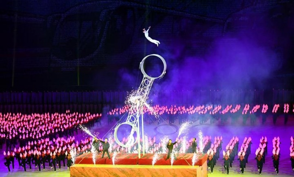 an tuong hinh anh trieu tien tiep don nong hau tong thong han quoc