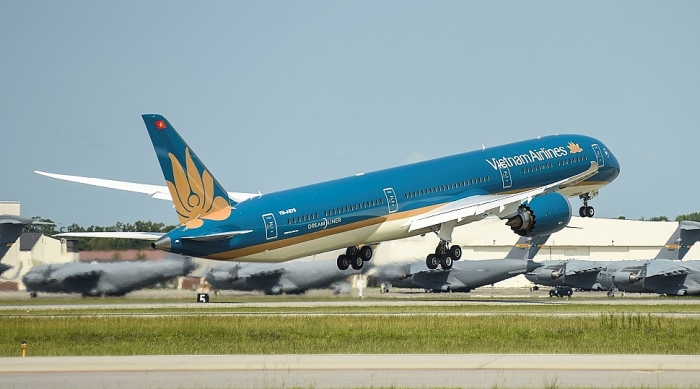 my cap phep cho vietnam airlines thuc hien cac chuyen bay thang