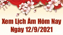 Lịch âm 12/9, Xem âm lịch hôm nay Chủ nhật 12/9/2021 chính xác nhất. Lịch vạn niên 12/9/2021