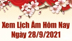 Lịch Âm 28/9, Xem âm lịch hôm nay thứ 3 ngày 28/9/2021 chính xác nhất. Lịch vạn niên