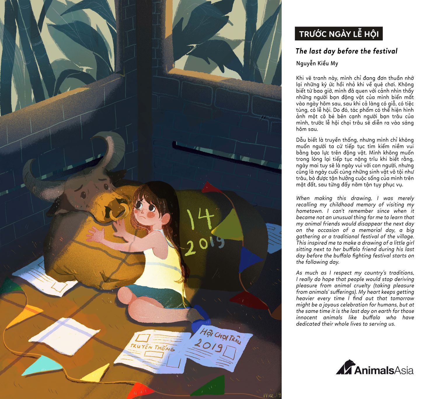 trao thuong cuoc thi ve tranh co dong tuyen truyen ve phuc loi dong vat trong le hoi