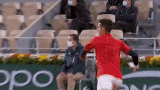 Novak Djokovic lại đánh bóng trúng mặt... trọng tài